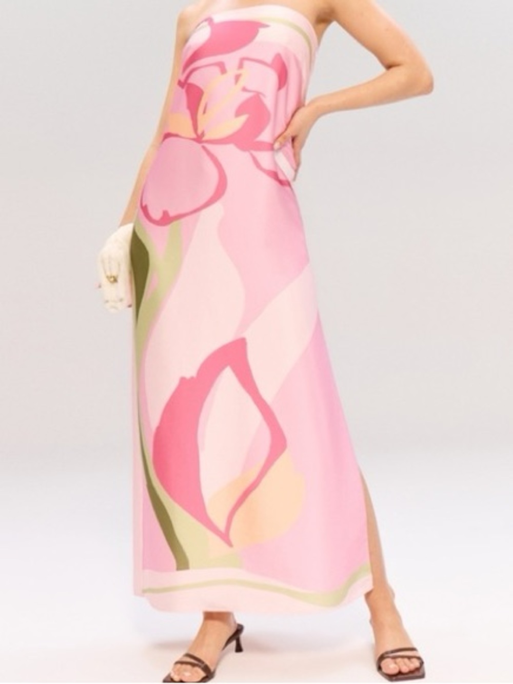NWT Julia Strapless Midi Dress